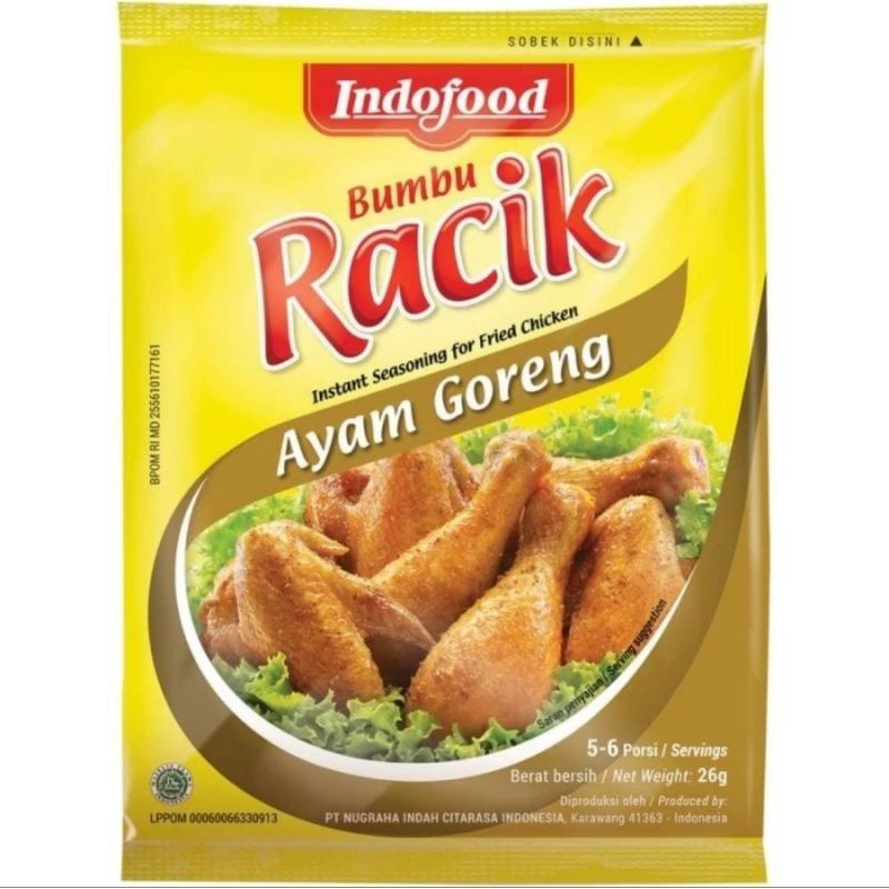 

Bumbu Racik Ayam Goreng Saset 26gr