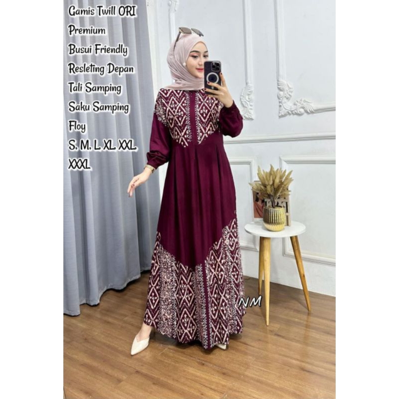 batik gamis Twill ori