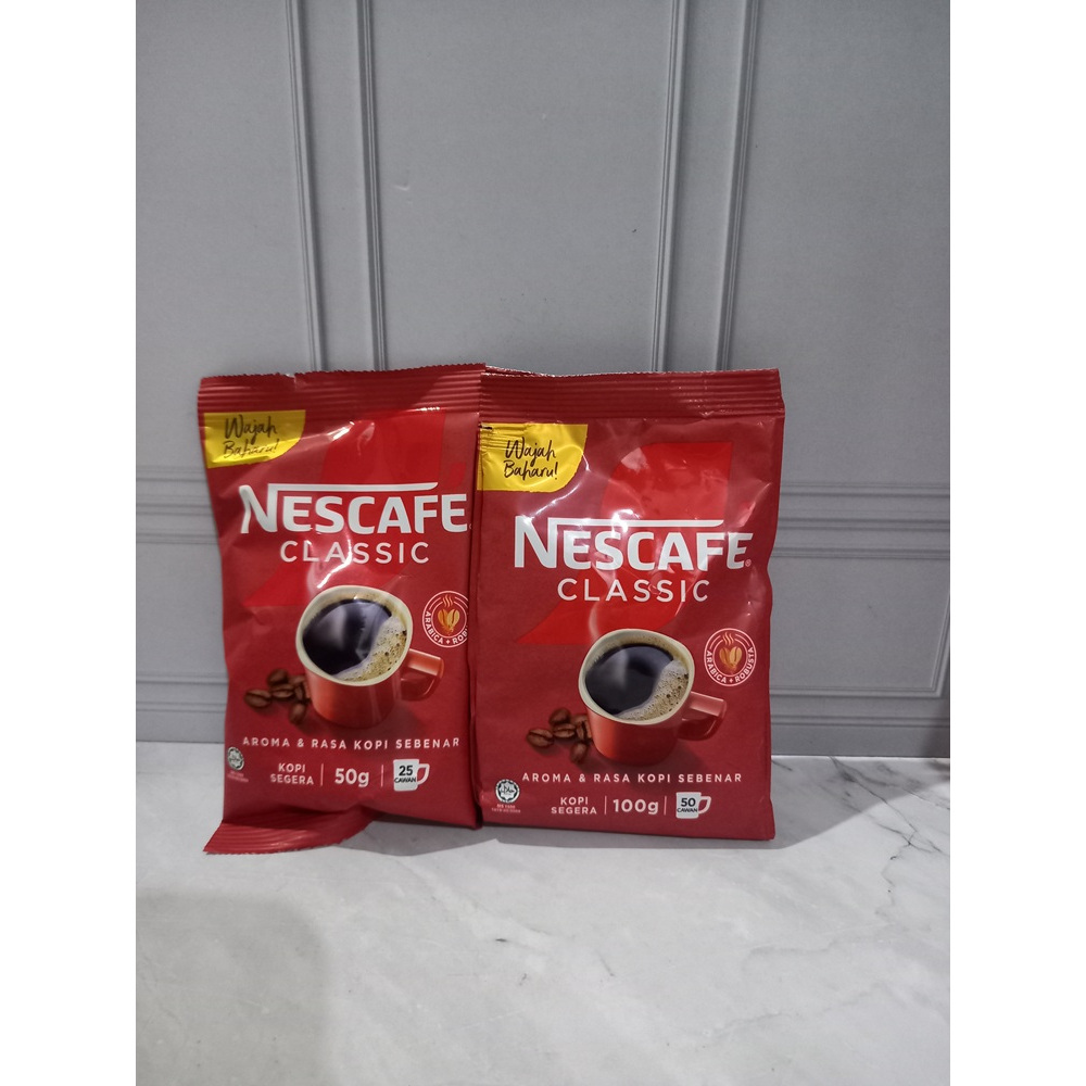 

Nescafe Classic Kopi Segera Aroma & Rasa Kopi 50g & 100g