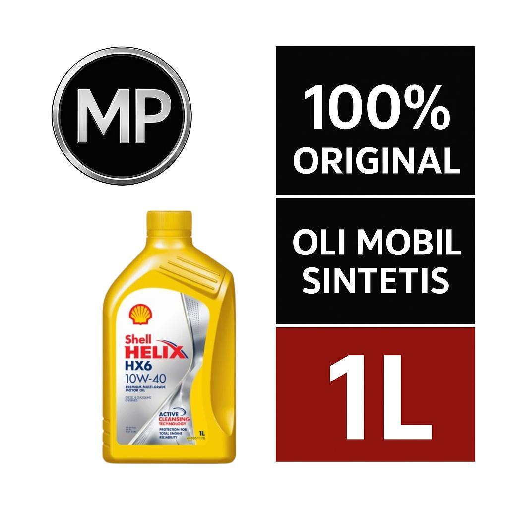 Shell Helix 10w40 HX6 Original Shell Scan Barcode Oli Mesin Bensin 10w-40