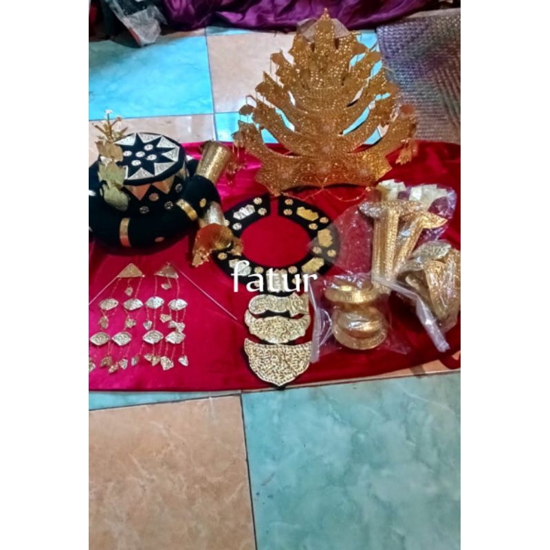Sett Mahkota Adat Mandailing/ Asesoris Bulang Batak Mandailing