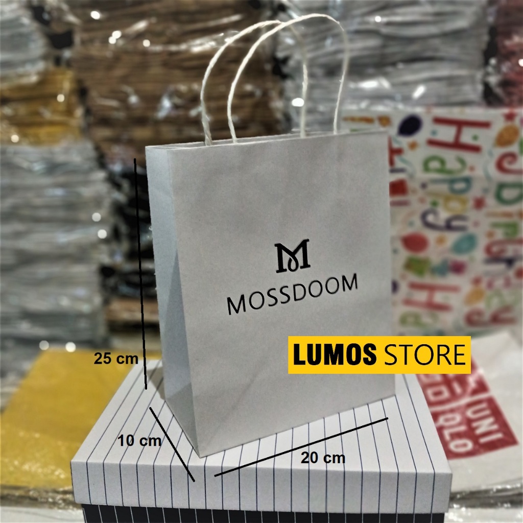 

Paper bag mossdoom Small tas kado storage bag