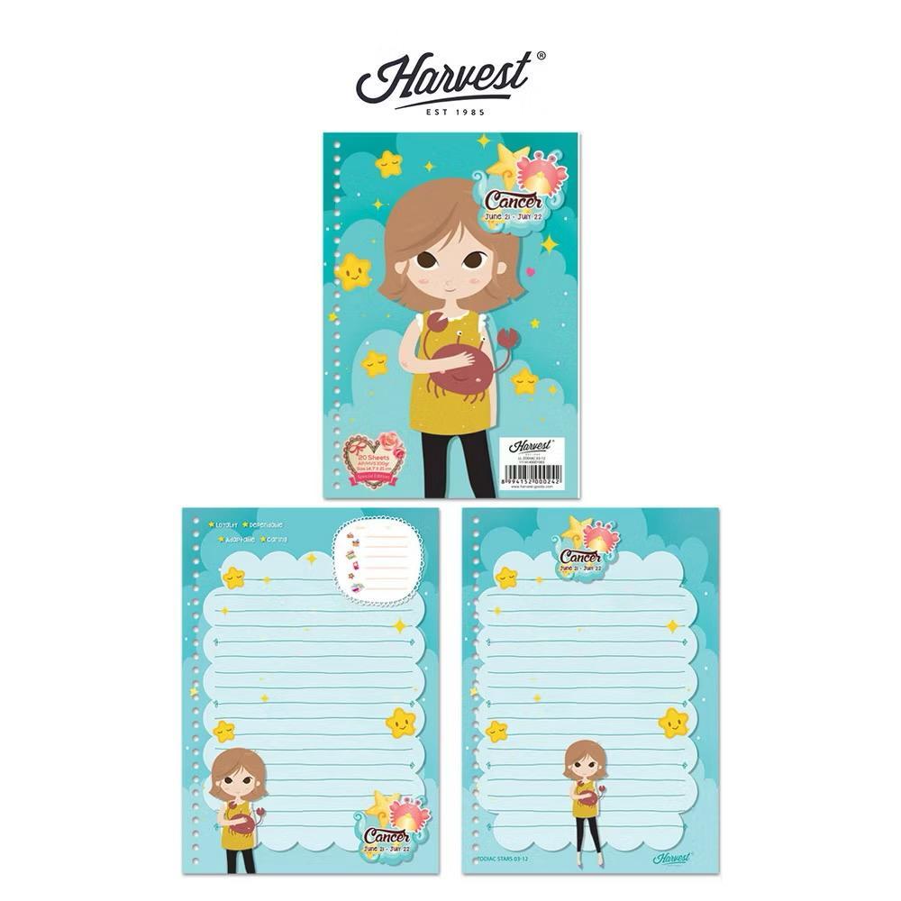 

Gramedia Tunjungan : Loose Leaf / Kertas Binder Harvest A5 Zodiac Cancer