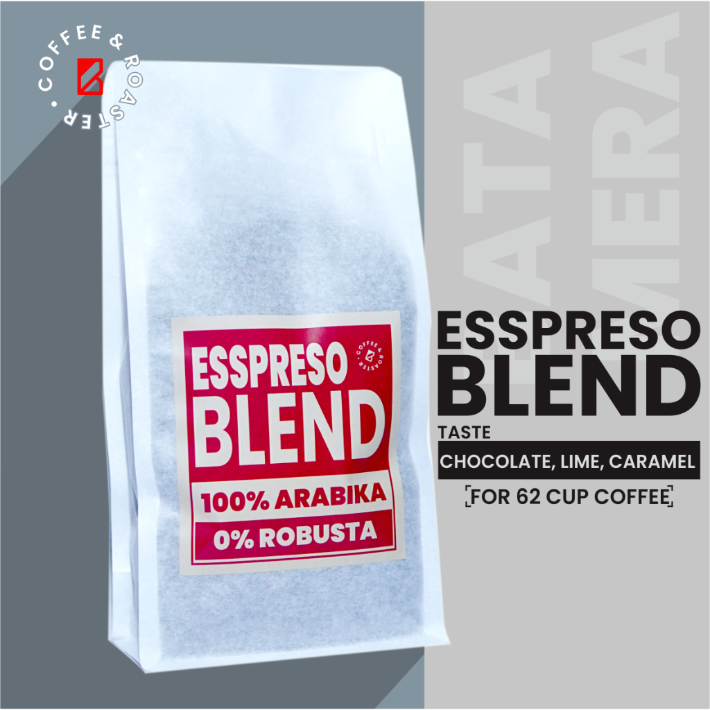 

Esspreso Belnd 100% Arabika | House Blend 750 gram | Biji Utuh, Kopi Giling