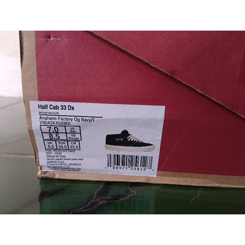 vans halfcab anaheim resmi