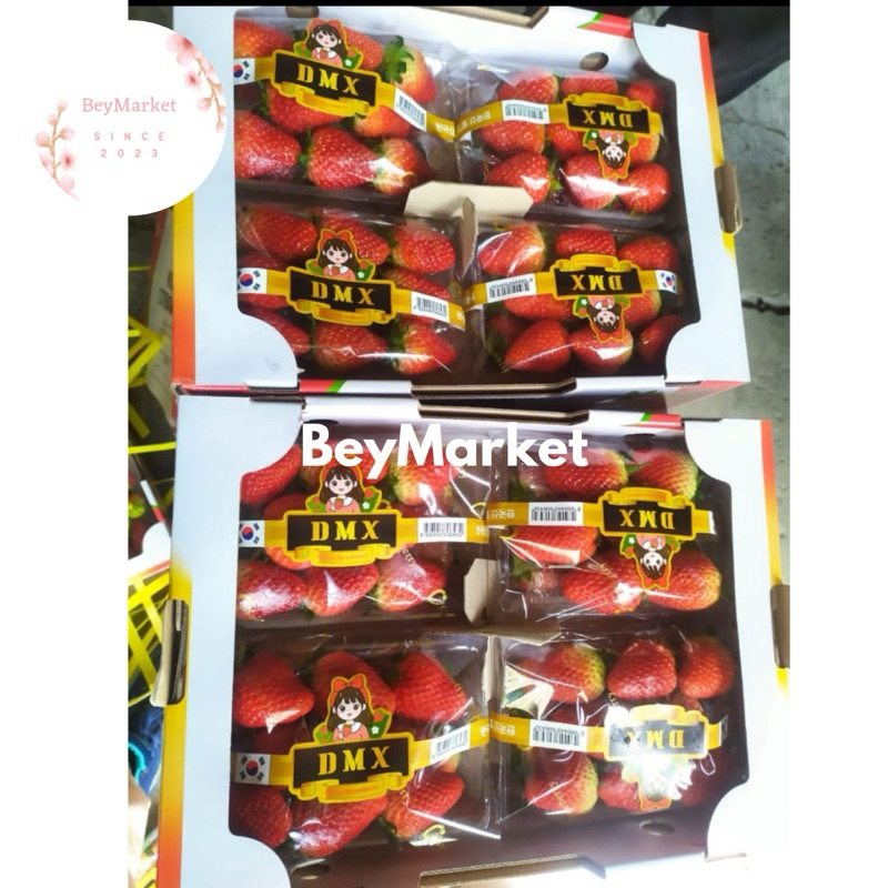 

Strawberry Korea Premium Fresh | Stroberi Korea Dominan Manis | Pack