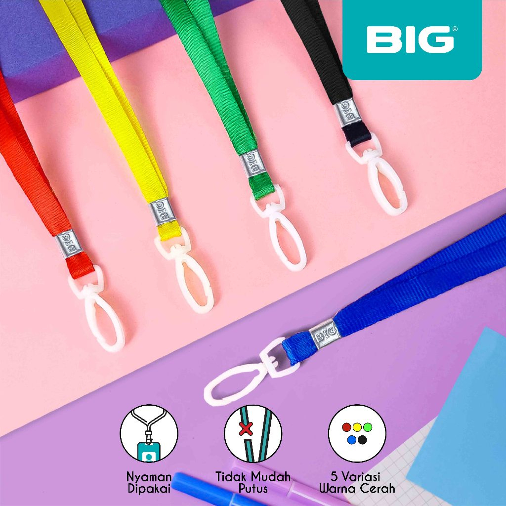 

Big Tali Gantungan Id Card / Tali Lanyard ID Card Kait Plastik OA-1001