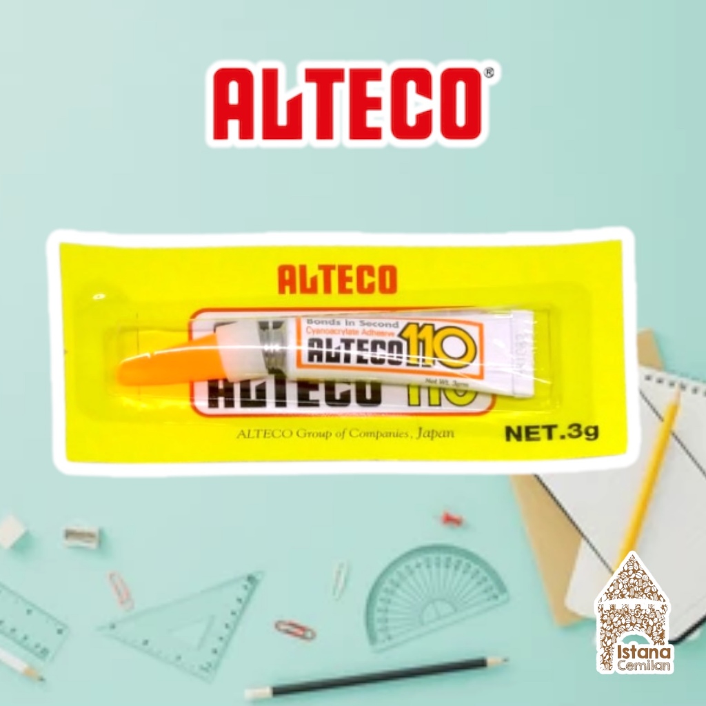 Alteco 110 Super Glue Lem Kuat untuk Besi Plastik Kayu Keramik Karet