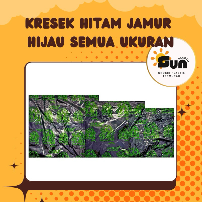 Jamur Kantong Plastik Kresek Hitam Serbaguna Semua Ukuran | Kantong Plastik Kresek Hitam