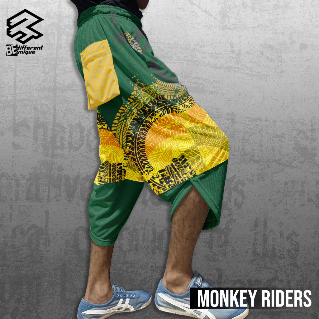 Harem Pants / Celana Harem Casual Pria Wanita Motif Fullprint Monkey Riders