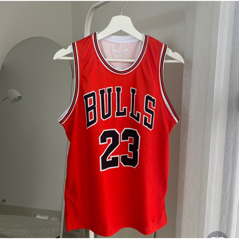[ORIGINAL] Jersey Jordan Bulls #23 Merah Red Kaos Basket Baju Basket Tshirt