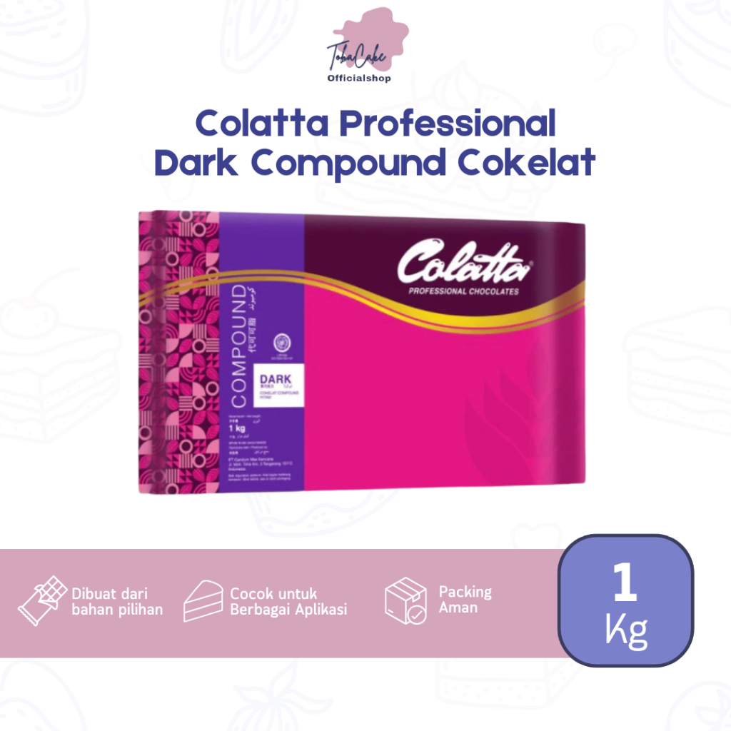 

Colatta Professional Dark Chocolate Compound 1 Kg Coklat Batang Serbaguna