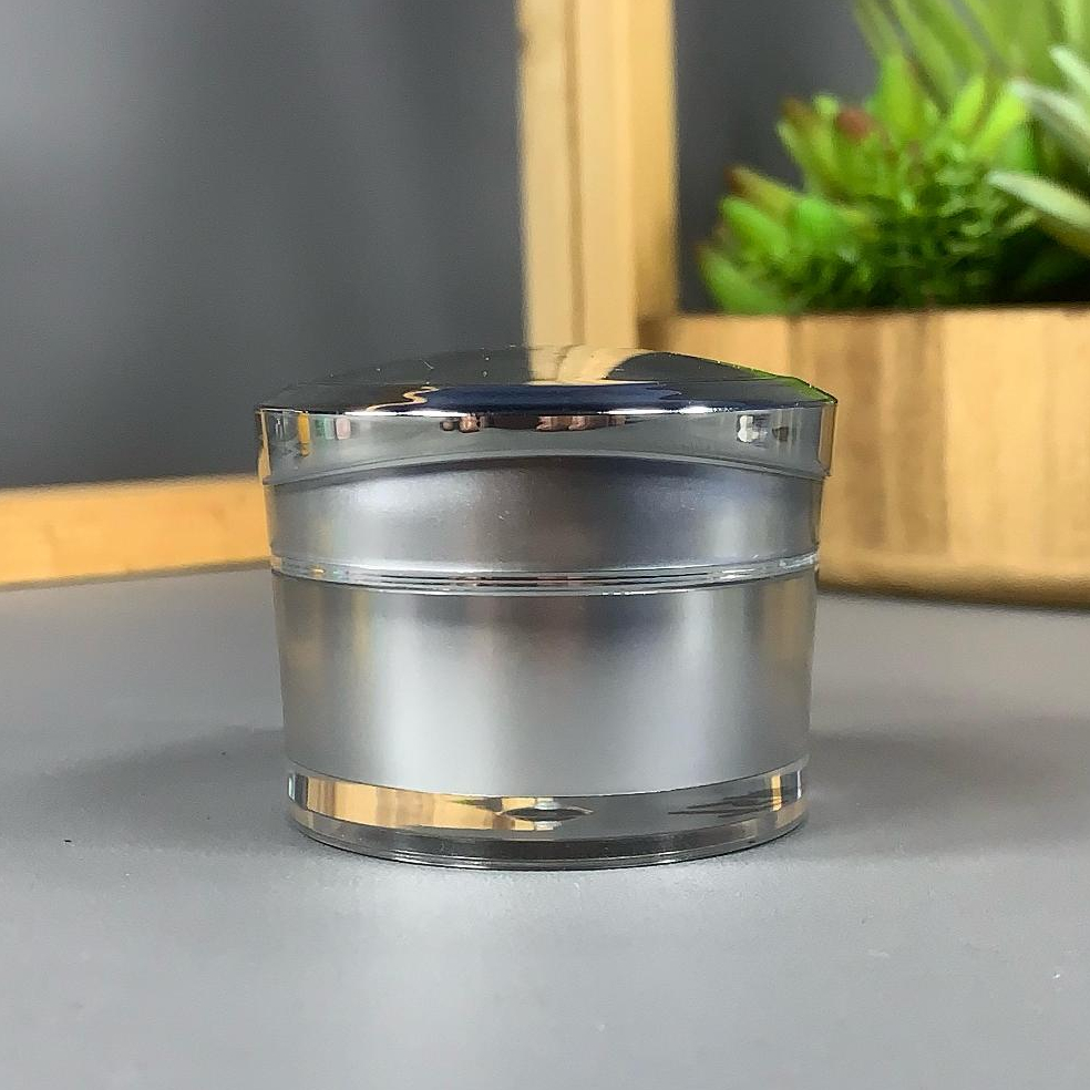POT ACRYLIC 10 GRAM - SILVER / POT CREAM 10 GRAM / POT KANEBO / POT CANEBO IMPORT / KEMASAN SKINCARE