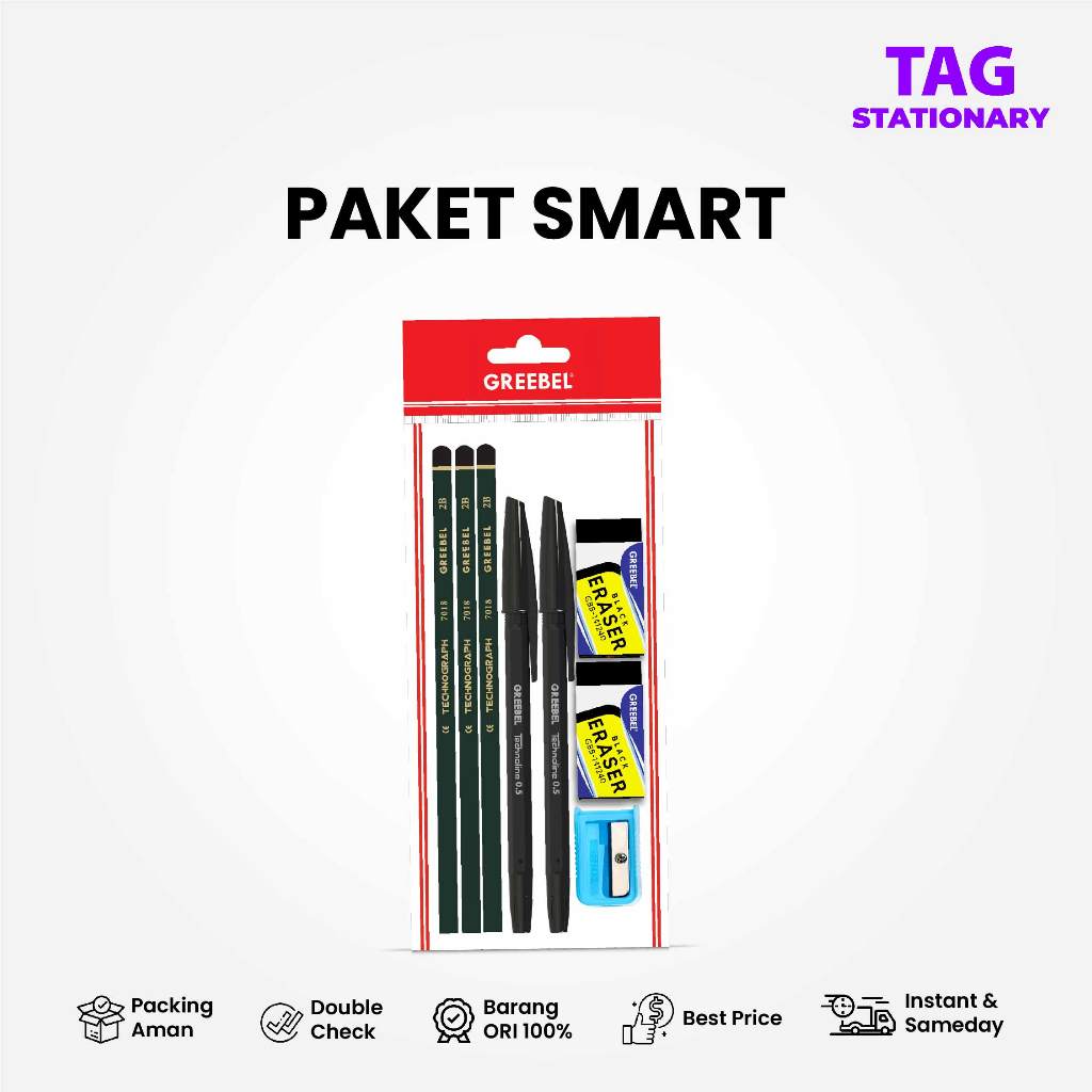 

GREEBEL Paket Alat Tulis / Stationery Set PAKET SMART / Timur Agung Grosir