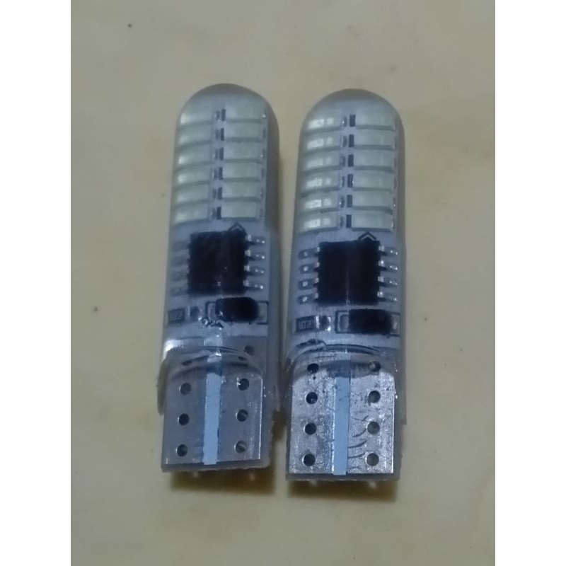 lampu led PUTIH JELLY sen motor mobil 12 volt nyala kedip-kedip