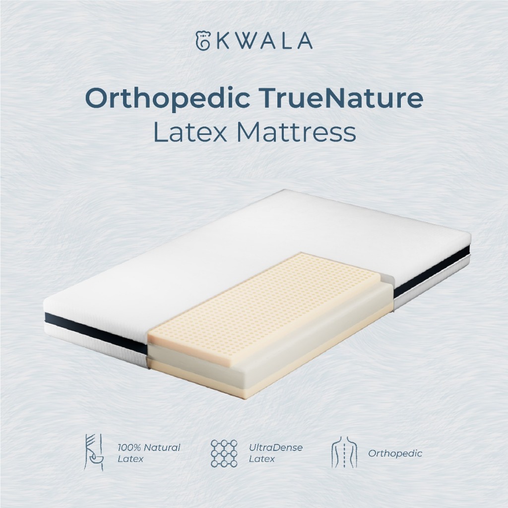 Kasur Orthopedic Latex Asli 100% | Uk 180x200 Tebal 20cm | TrueNature Latex by Kwala