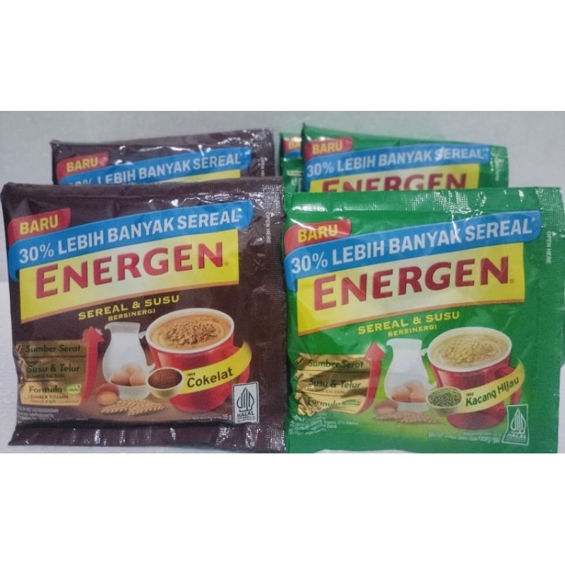 

Energen sereal & susu isi 10 @34gr