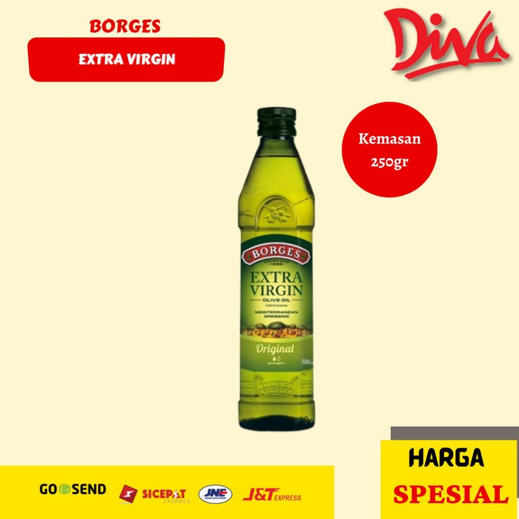 

Borges Extra Virgin Olive Oil 250 ml - Perfect for Cooking | Minyak Zaitun