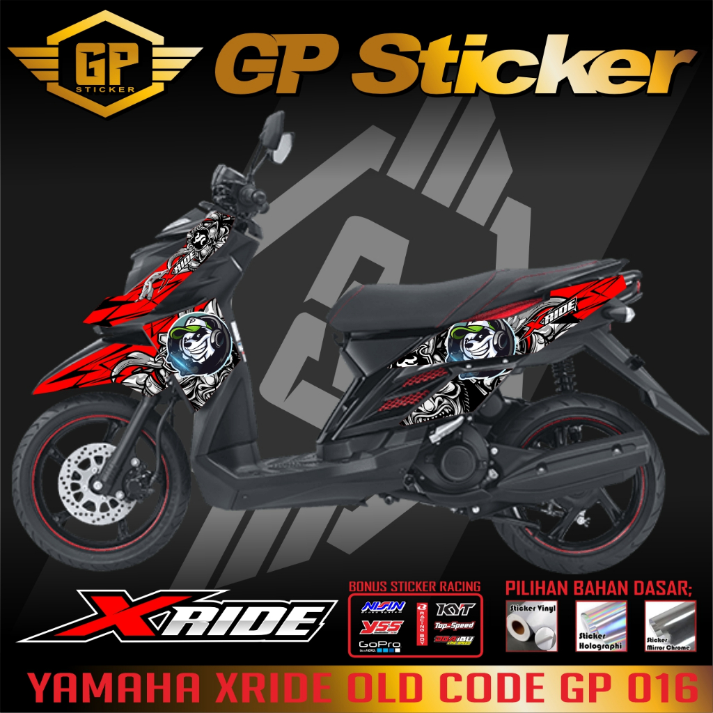 )STRIPING X RIDE YAMAHA BODY LIS X-RIDE VARIASI / STIKER MOTOR X RIDE OLD - VARIASI STRIPING RACING
