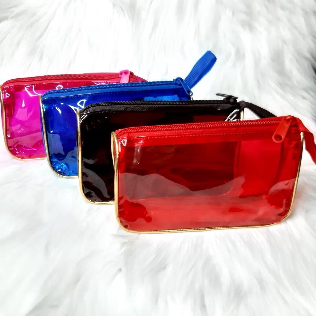Tas Kosmetik Transparant Pouch Travel Make Up Bag Organizer Dompet Kosmetik Toiletry Waterproof Pouc
