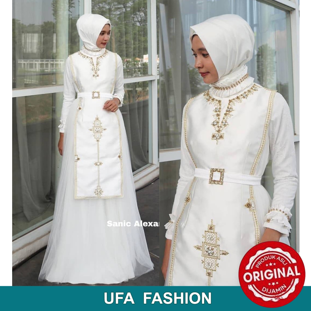 SANIC ALEXANDER FREYA Dress, Kain premium +Tulle mix Embroider, Baju pesta mewah elegan