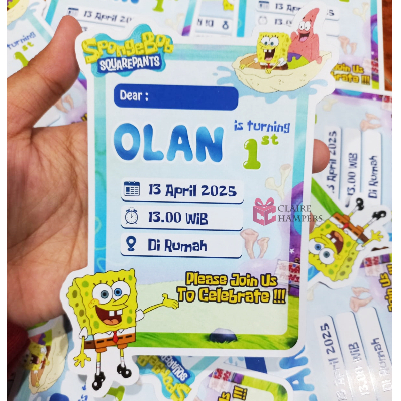 

undangan ultah lucu ulang tahun Custom Undangan Ultah anak Lucu cutting Dinosaurus Cetak Bisa Custom / Cetak Undangan Ultah custom tema binatang zoo junggle hewan binatang Free Desain