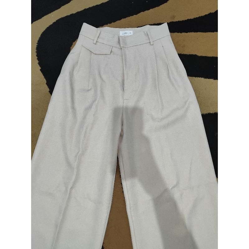 Oropants by yeona beige M pl