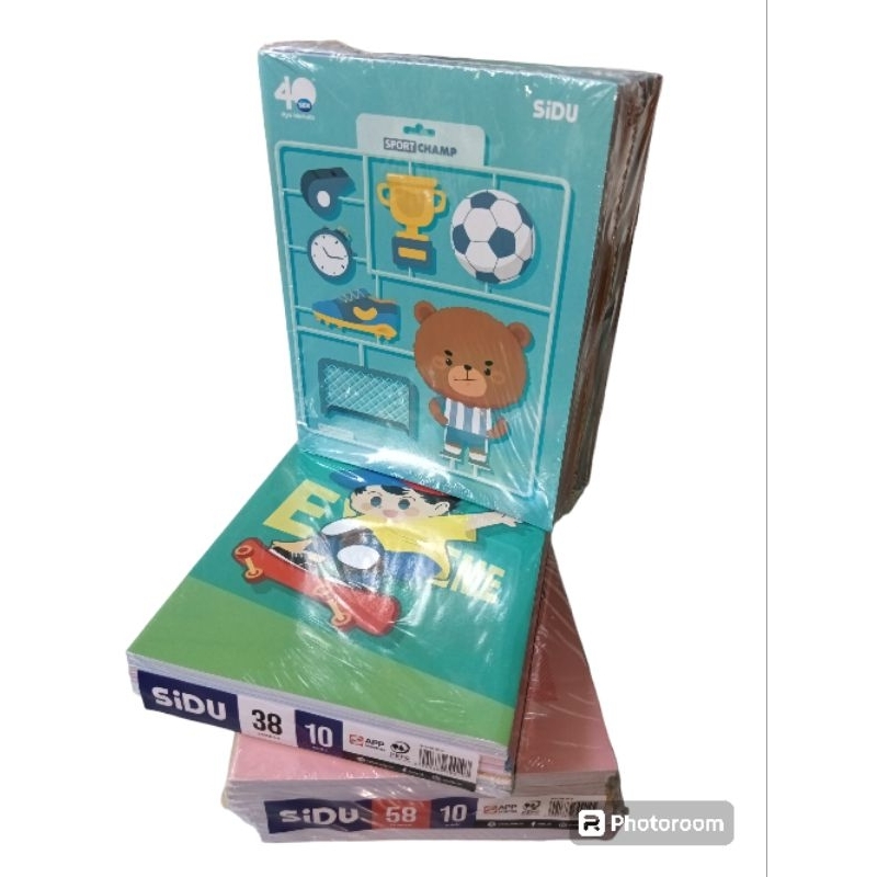 

Ay00! (PROMO) PAKET LENGKAP BUKU TULIS SEKOLAH SIDU ISI 38 LEMBAR 1 PACK/ 10 BUKU FREE 6 PENSIL+ 2