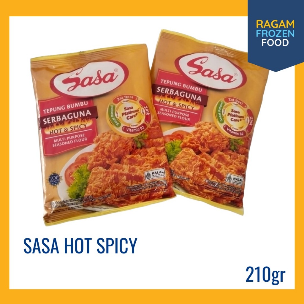 

Sasa Tepung Bumbu Serbaguna Hot & Spicy/Tepung Ayam Goreng Hot & Spicy/Tepung Bumbu Serbaguna