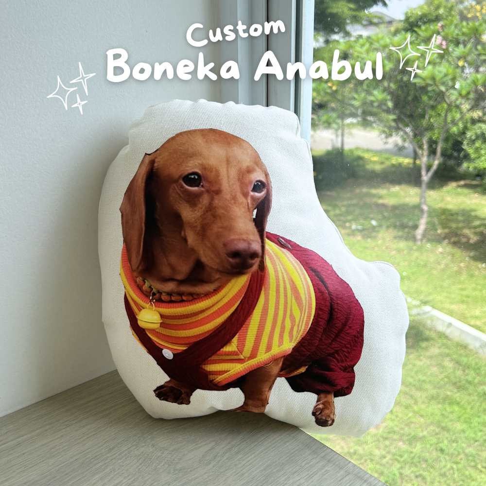 Boneka Bantal Anabul Custom / Bantal Kucing / Anjing / Pet Pillow 2