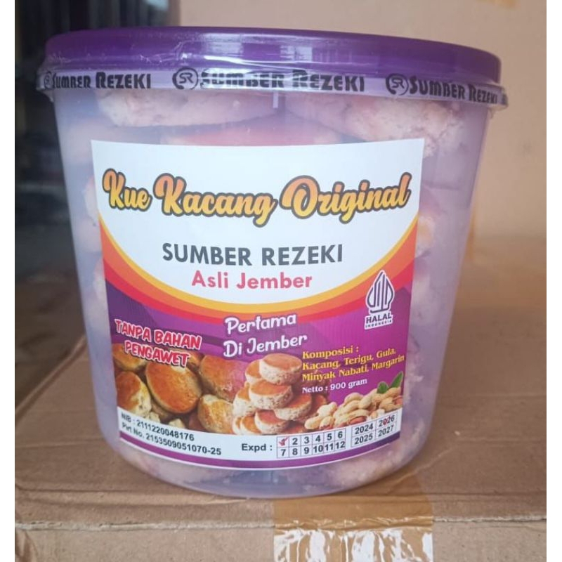 

Kue Kacang Original - Sumber Rezeki - Asli Jember