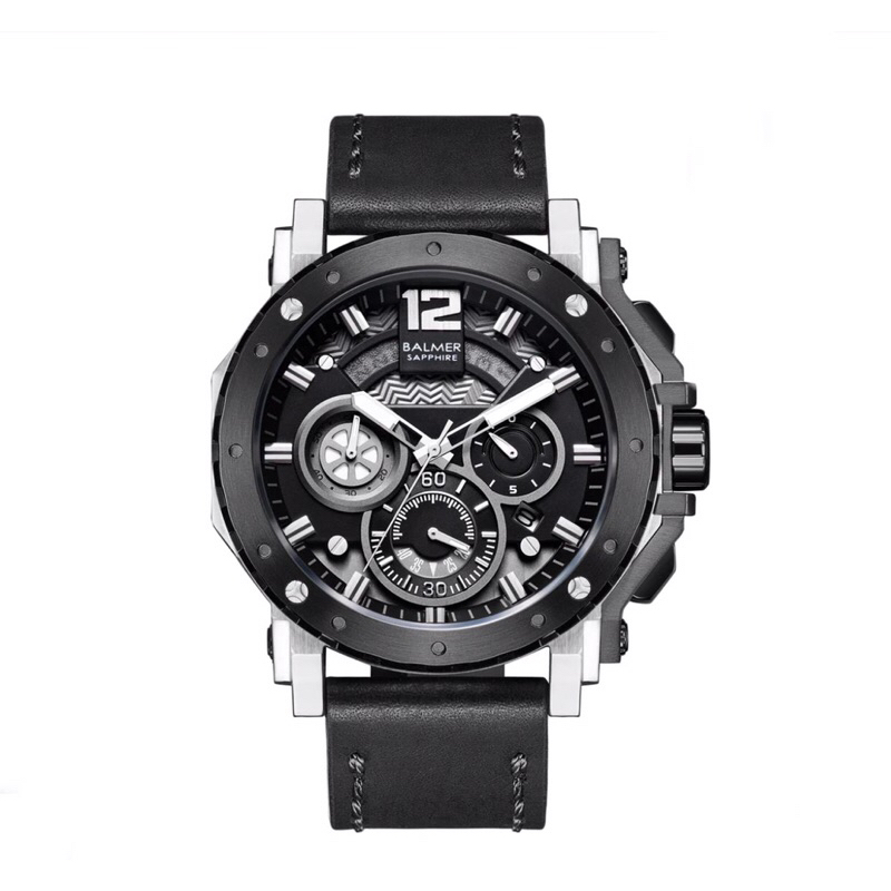 BALMER B 7935 7935MCL B7935MCL Jam Tangan Pria Analog Original Kulit Tahan Air