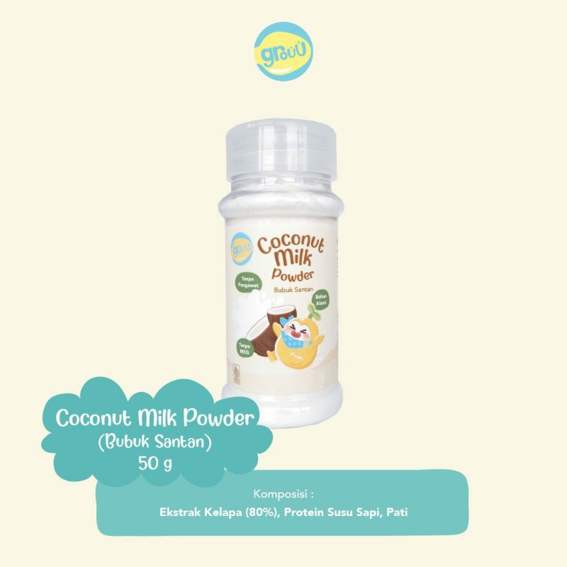 

Grouu Coconut Milk Powder | Bubuk Santan 50gr