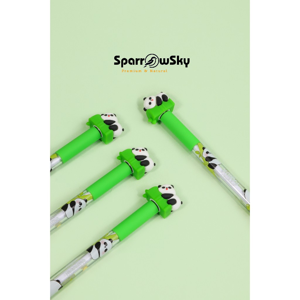 

SPARROW KUKI SPINING Pen Silikon / Silicone Pen / Pen PUTAR Karakter Lucu Cantik PANDA (8087)