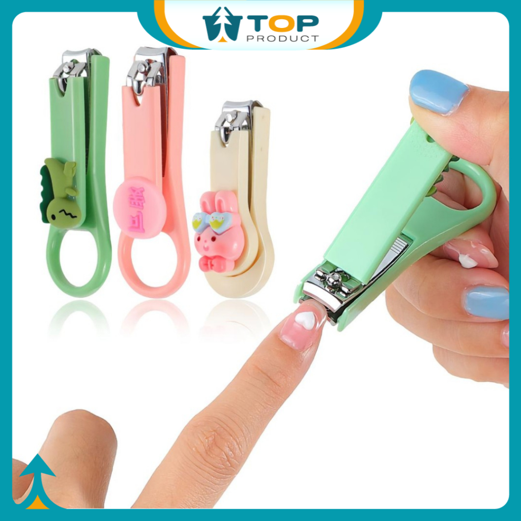 Gunting Kuku Mini Jepit Kuku Karakter 3D Aesthetic Nail Clipper Pemotong Kuku Anak Dewasa HM1032