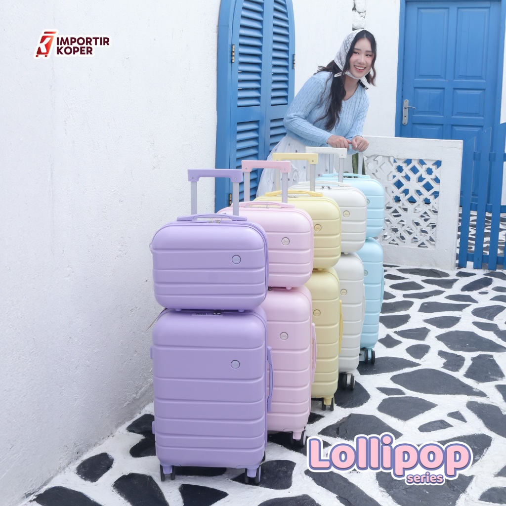 Importir Koper Joshee Original Lollipop Series Kabin 14 16 20 Inch Travel Suitcase Ringan