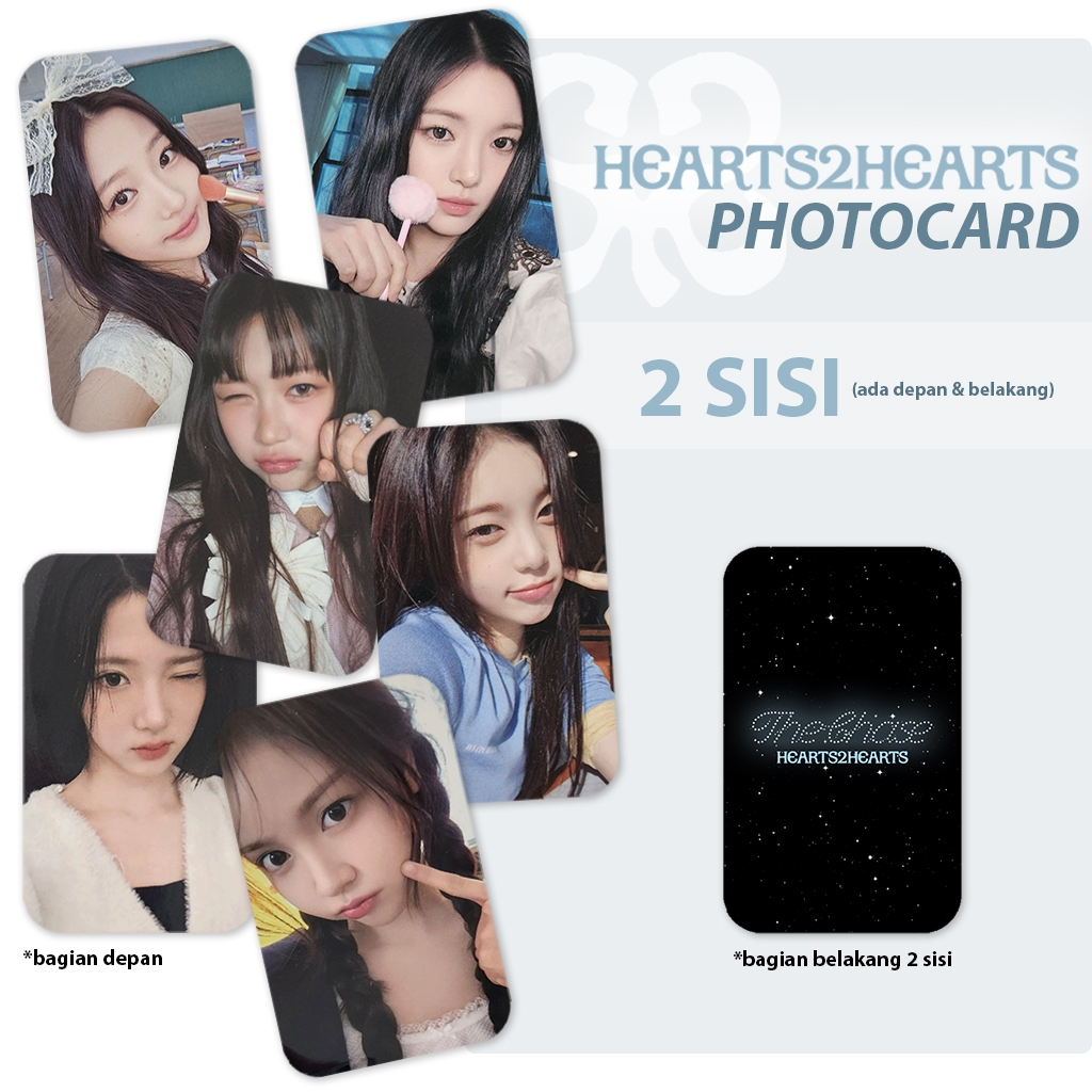 CETAK PHOTOCARD 2R 2 SISI DENGAN KUALITAS GAMBAR TERBAIK LAMINASI GLOSSY PCH THE CHASE HEARTS2HEARTS