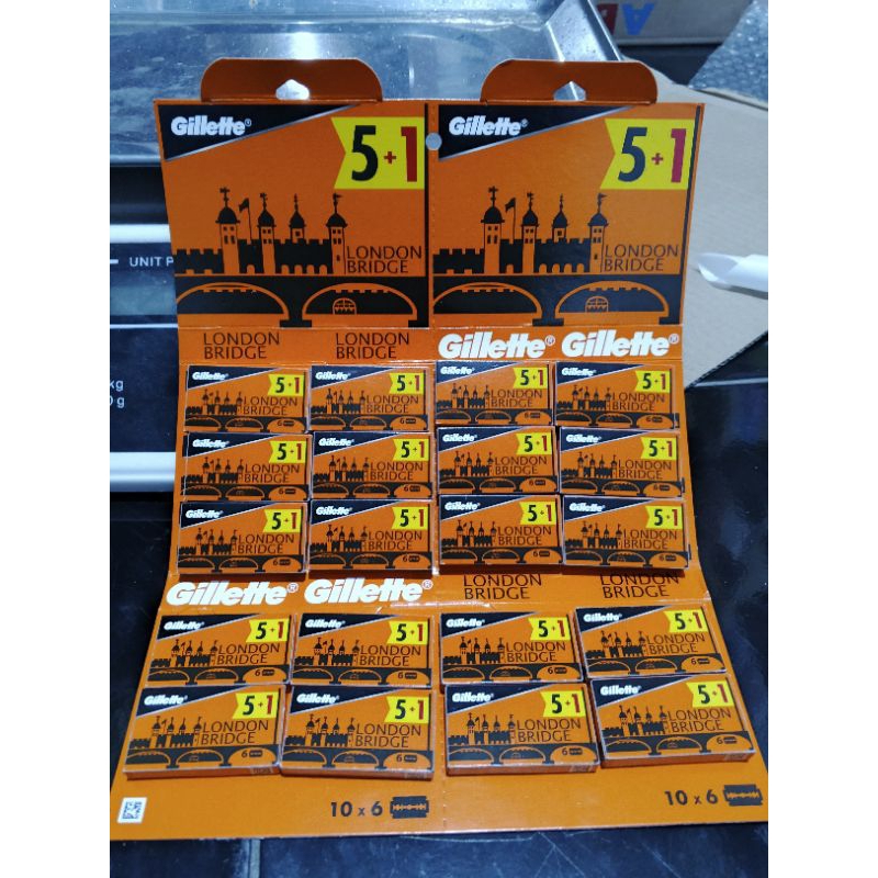 gilette London silet London silet 5+1
