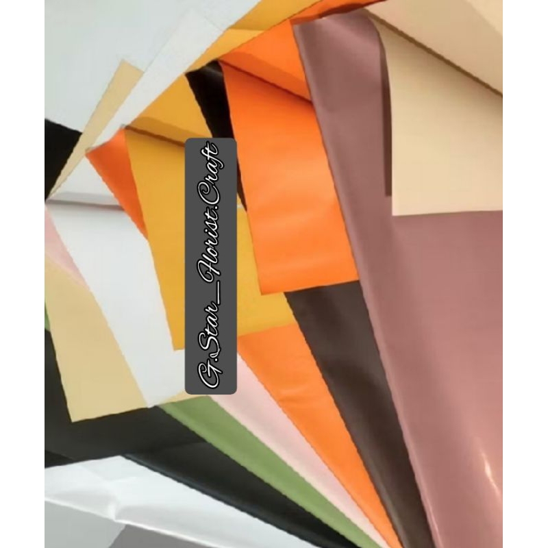

Kertas Buket 2 warna part 1 - Flower Wrapping Paper 58 x 58 cm - Cellophane Paper free packing - Cellophane 2 warna - bicolor - doubleside