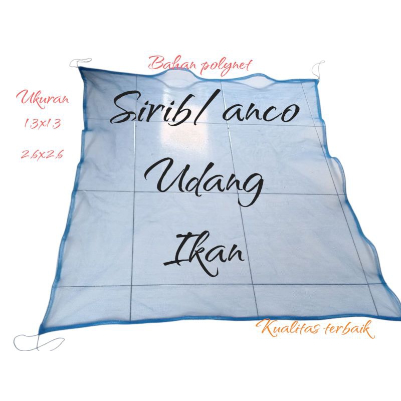sirib anco udang,teri ,ikan kecil,besar bahan polynet