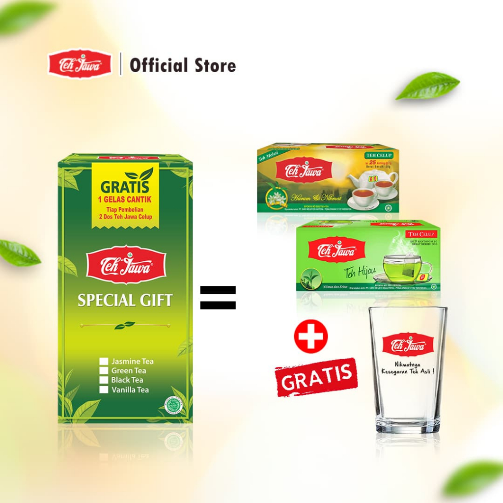 

Teh Jawa SBY - Paket Jasmine & Green Tea Free Gelas Cantik