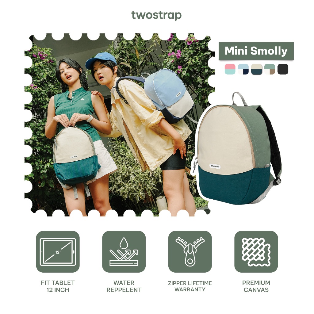 EXCLUSIVE TWOSTRAP - BACKPACK 100RIBUAN - TAS RANSEL WANITA PRIA