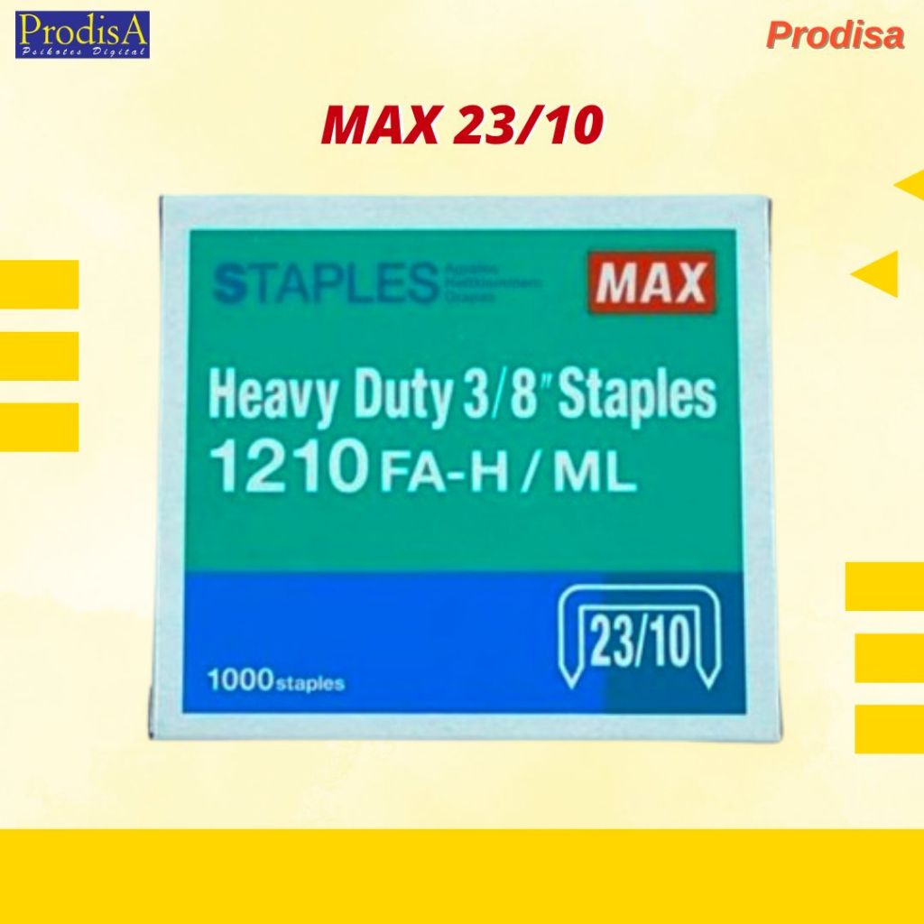 

ISI STAPLER UKURAN MAX 23/10, MAX 23/13, MAX 23/15, MAX 23/17 (3 PACK)