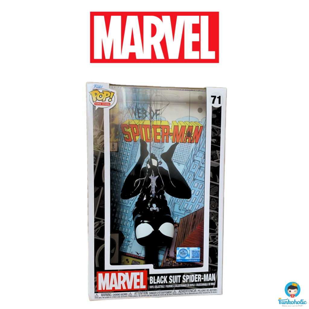 Funko POP COMIC cover - Marvel - Web of SpiderMan - Symbiote Suit Spider-Man #71