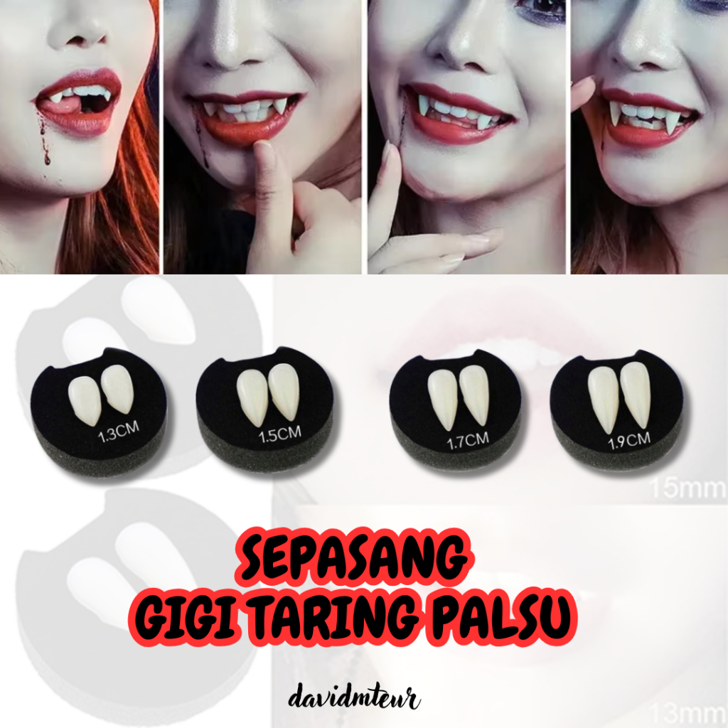 Gigi Taring Palsu / Gigi Drakula Vampire Fake Halloween