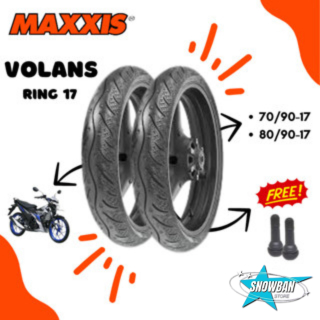Ban Motor Ring 17 Maxxis Volans Sepasang  70/90 & 80/90 tubles Revo Sonic Satria FU  Karisma