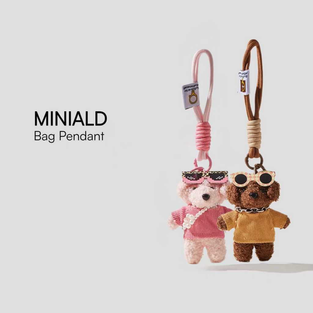 MDESIGN Charm Bag sweater puppy poodle bag pendant bag pendant keychain Bag pendant / Gantungan tas 