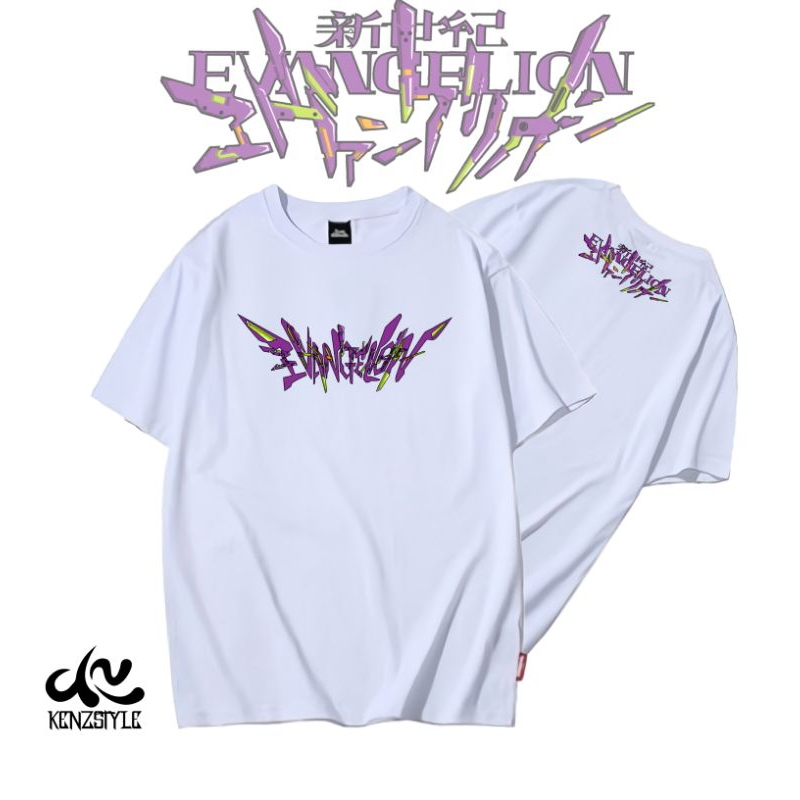 Kaos Evangelion Neon Genesis Evangelion T-shirt Kenzstyle