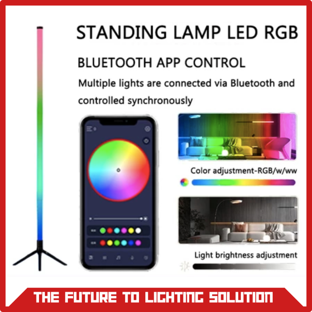 [COD] Lampu RGB Stand Sudut Lantai Minimalis / Standing Side Floor Lamp / Lampu Dekorasi Standing RG