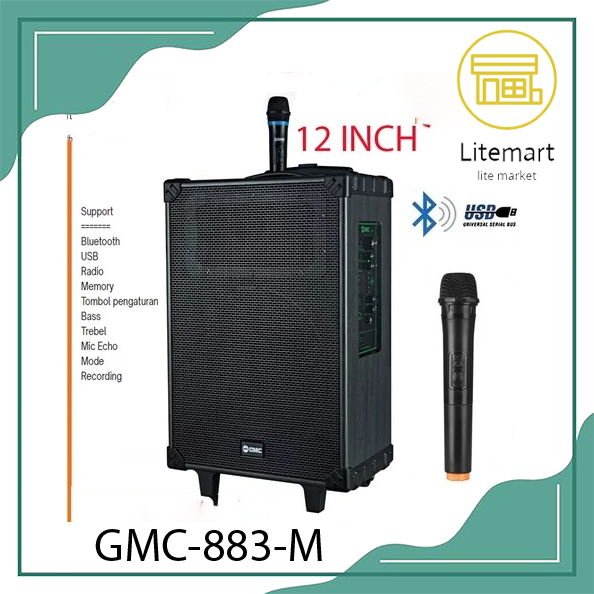 GMC SPEAKER PORTABLE 12'' GMC-883 M